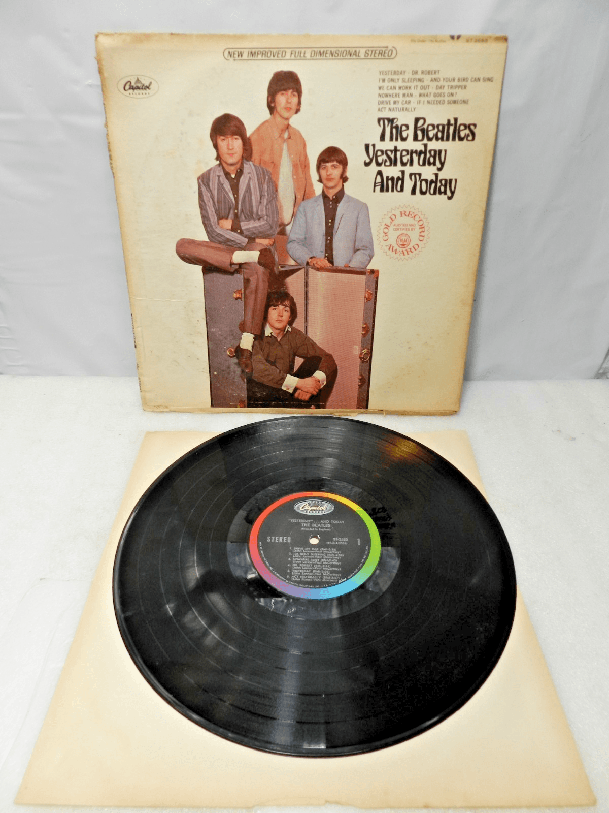 The Beatles - Yesterday and Today LP Vinyl Capitol Records T 2553 1968 (L60JJ)