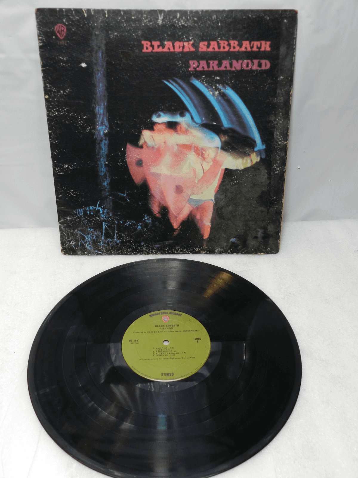 Black Sabbath Paranoid Vinyl LP 1970 Warner Bro WS-1887 Green Label (L63JJ)