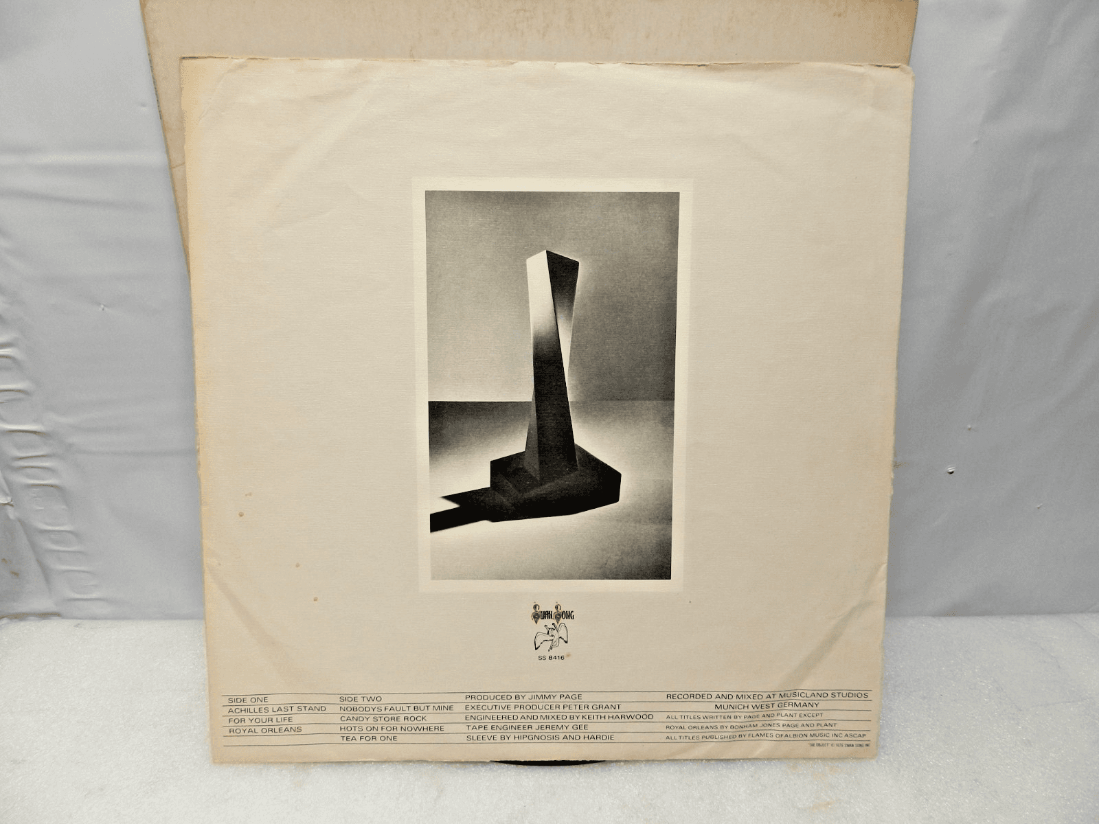 Led Zeppelin – Presence 1976 Swan Song SS 8416 Vinyl LP Inner Sleeve (L56JJ) - Thumbnail 7
