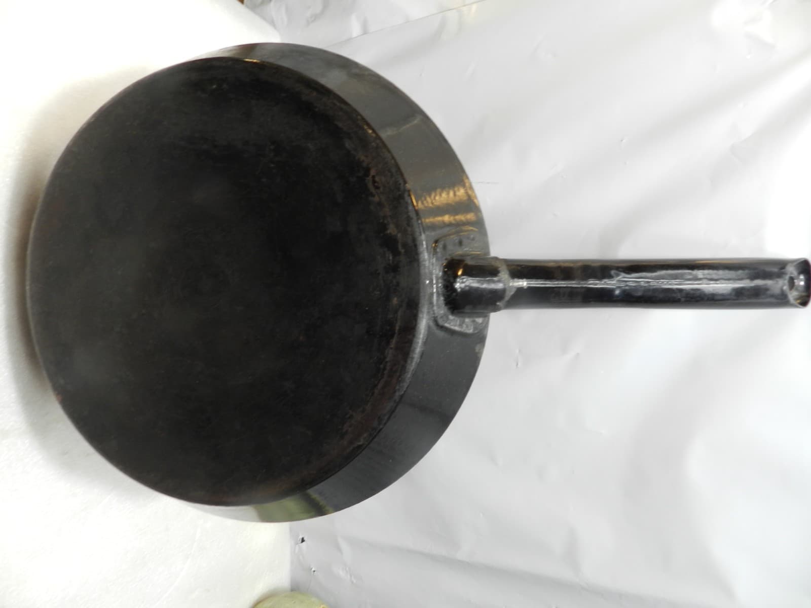 Vintage Silit/Riess Style Cobalt Blue/Black Enamel Non Stick Frying Pan 10" D36S - Thumbnail 2