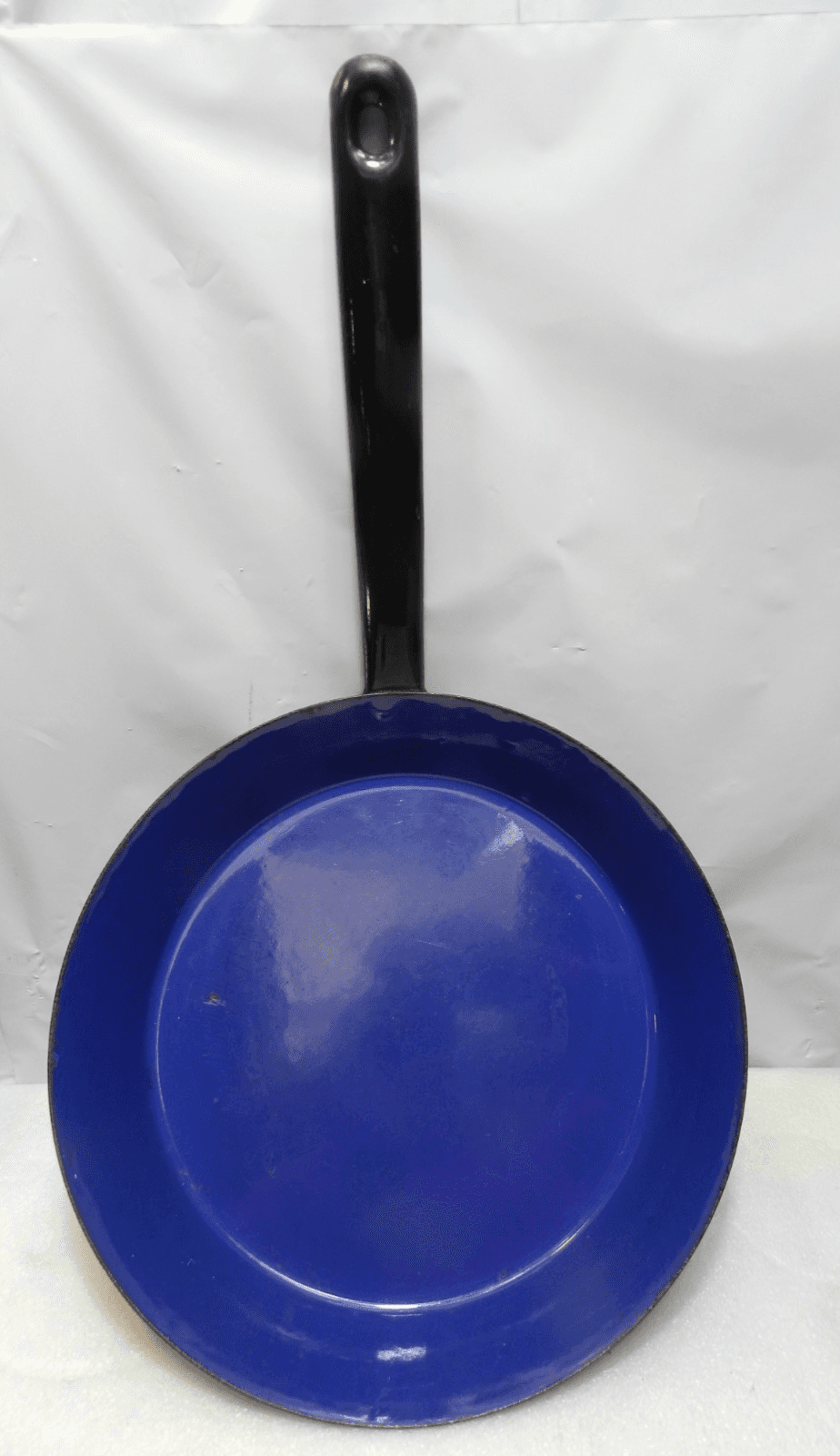 Vintage Silit/Riess Style Cobalt Blue/Black Enamel Non Stick Frying Pan 10" D36S