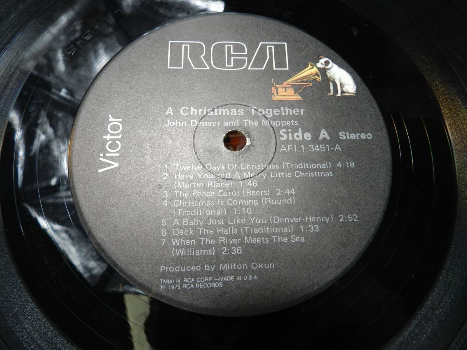 John Denver and The Muppets A Christmas Together Vinyl 12" LP 1979 (L55JJ) - Thumbnail 4