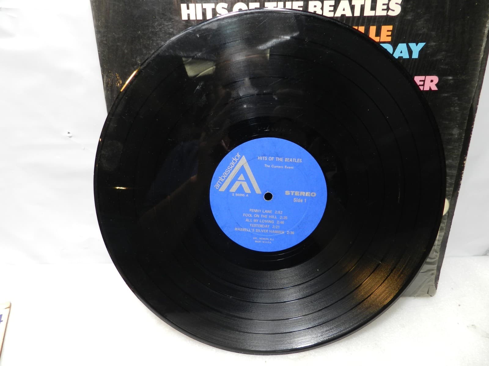 8 Vintage Beatles Vinyl Record Albums Original Sleeves 60's 70's (L59JJ) - Thumbnail 18
