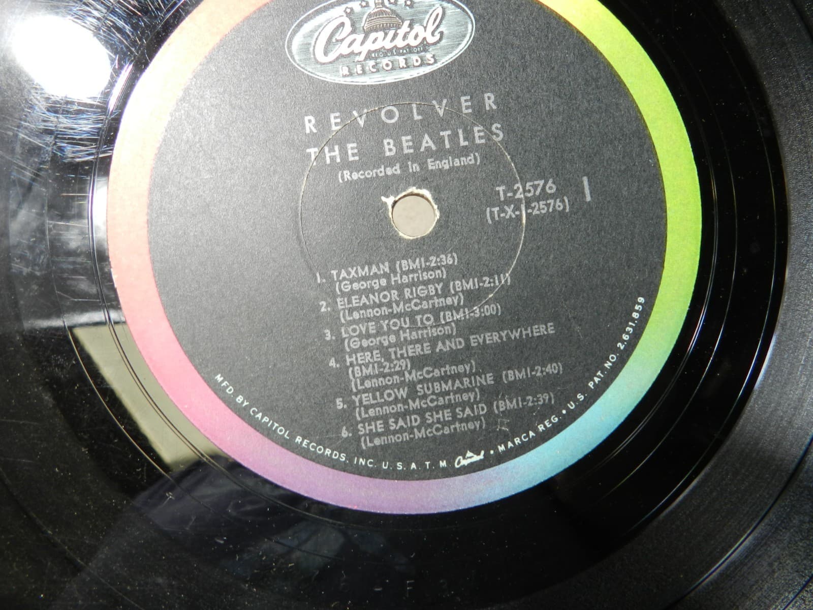 8 Vintage Beatles Vinyl Record Albums Original Sleeves 60's 70's (L59JJ) - Thumbnail 4