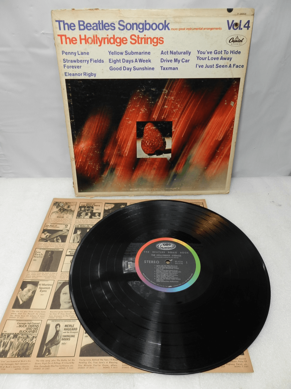 8 Vintage Beatles Vinyl Record Albums Original Sleeves 60's 70's (L59JJ) - Thumbnail 24