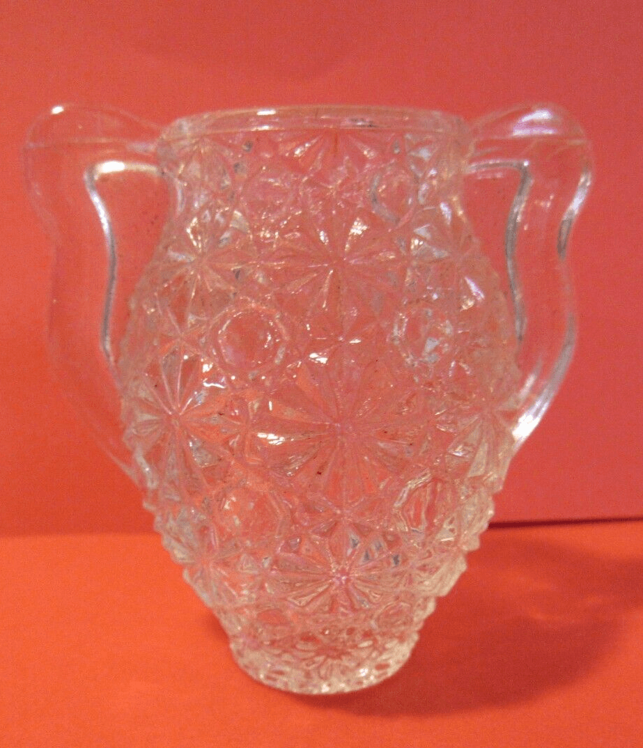 Vintage L. E. Smith Daisy & Button Miniature Vase Urn Toothpick Holder Z70S