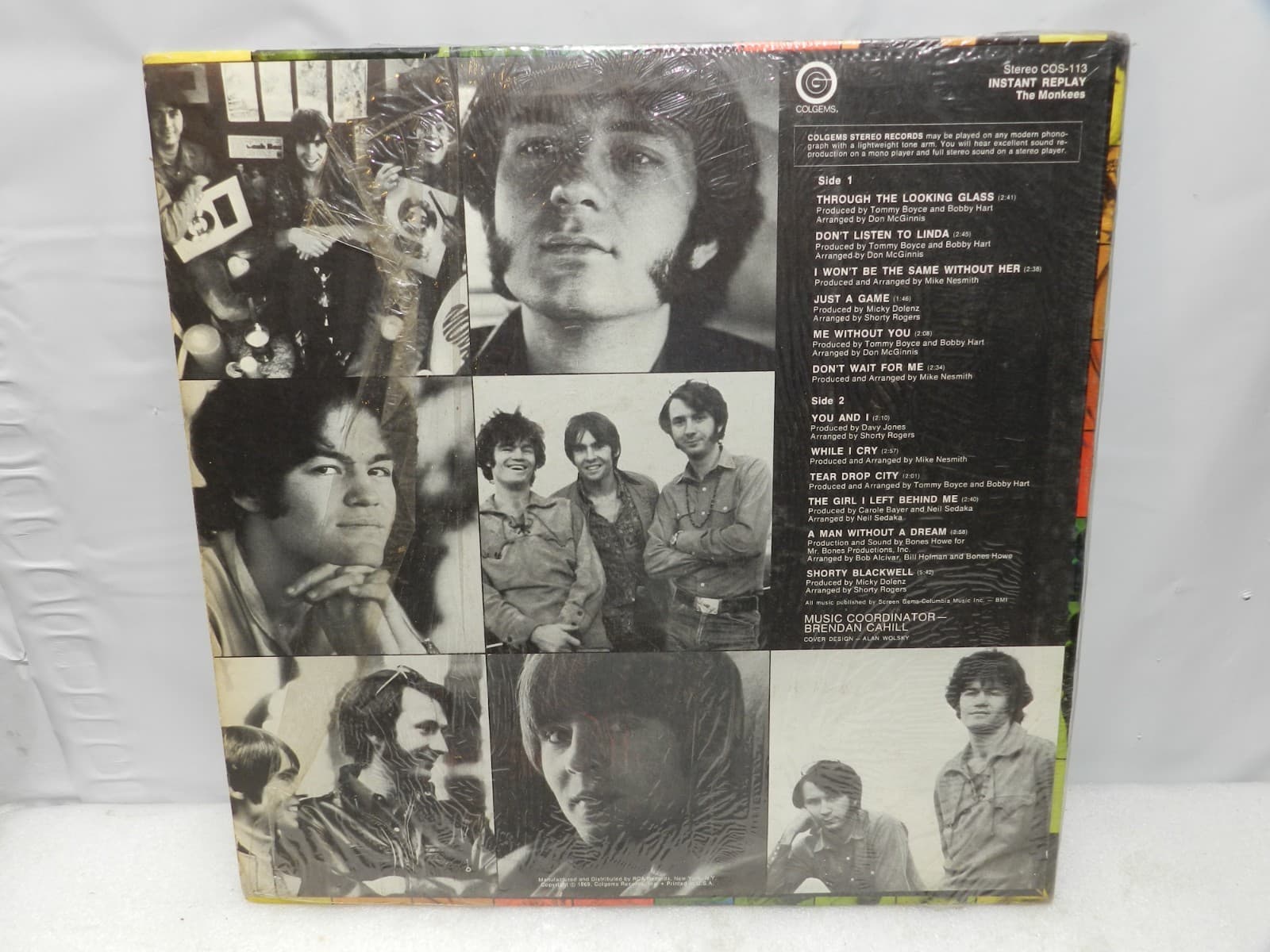 3 Vintage The Monkees Vinyl LP Albums Self Titled Instant Replay Bird Bees L67JJ - Thumbnail 9