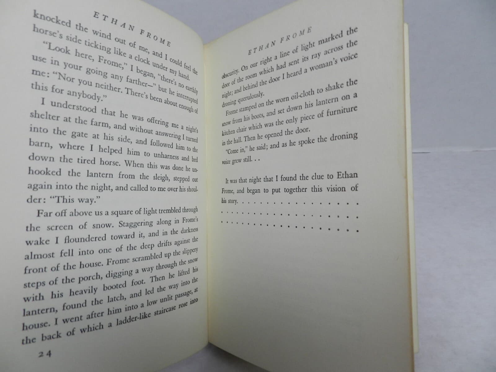 Vintage 1939 Ethan Frome By Edith Wharton Hardcover I23k - Thumbnail 8