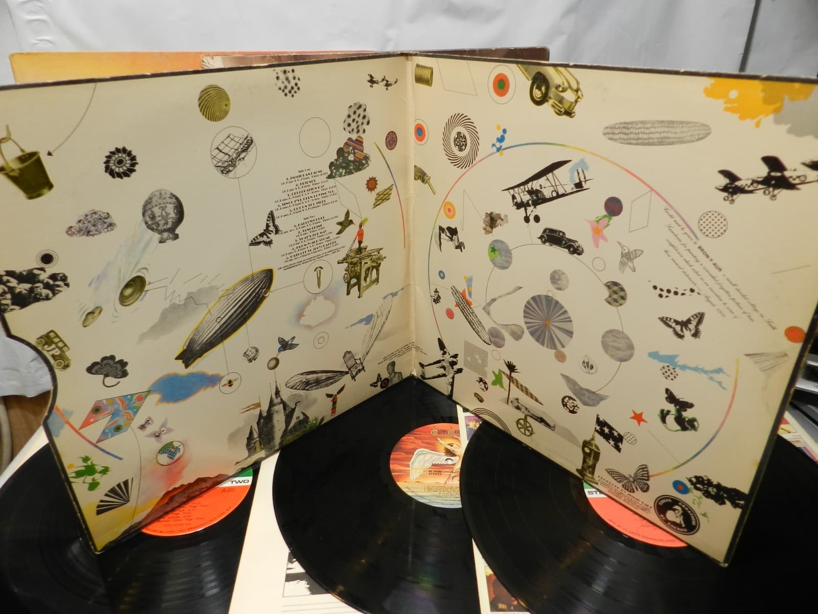 3 Led Zeppelin Vinyl LP 70's Albums III SD-19128 Swan Song House of Holy (L65JJ) - Thumbnail 4