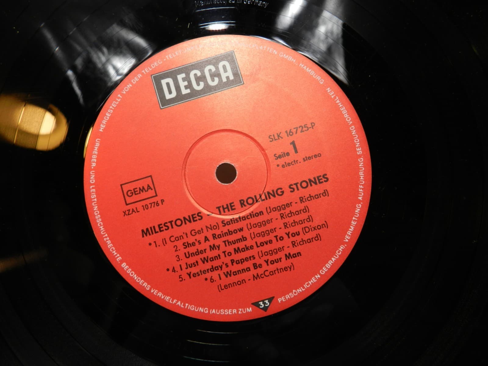 6 Vintage 70's Rolling Stones LP Vinyl Album Some Girls Milestone Love you L64JJ - Thumbnail 17