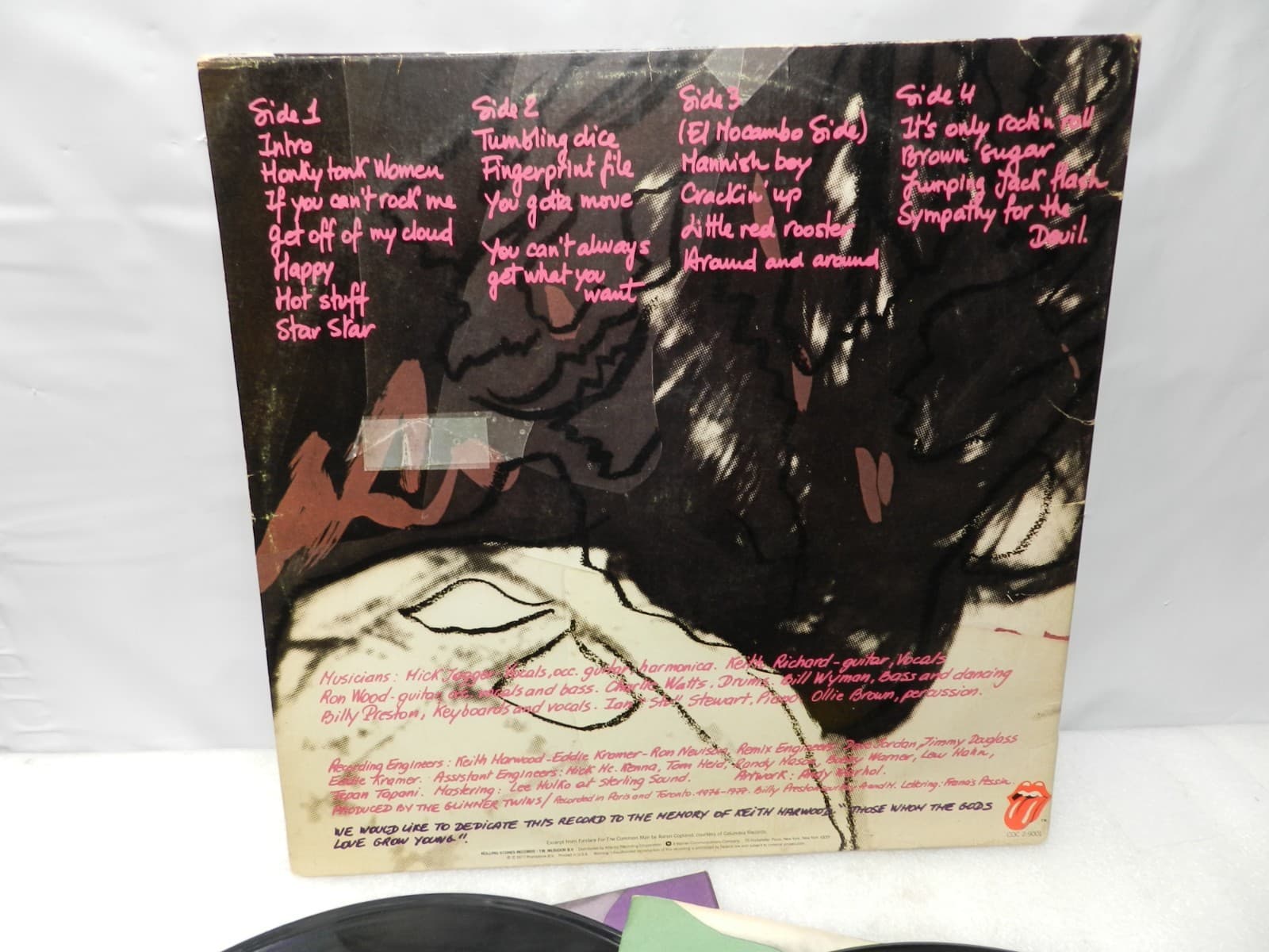 6 Vintage 70's Rolling Stones LP Vinyl Album Some Girls Milestone Love you L64JJ - Thumbnail 11