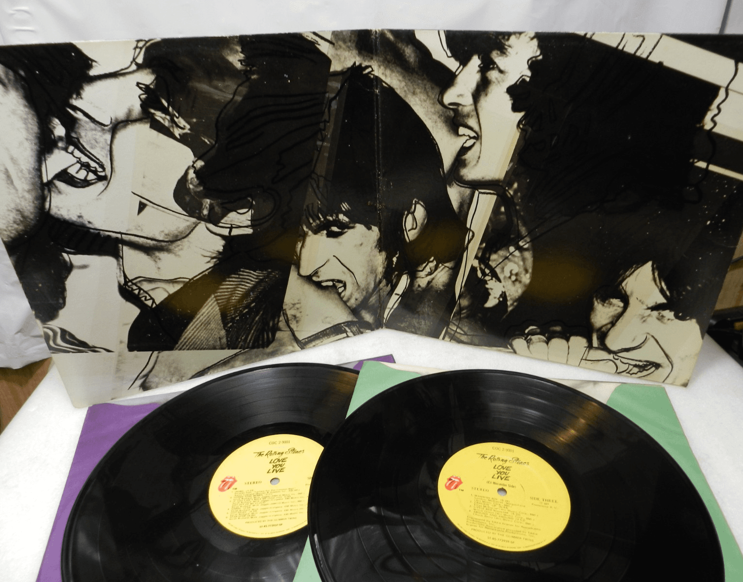 6 Vintage 70's Rolling Stones LP Vinyl Album Some Girls Milestone Love you L64JJ - Thumbnail 10