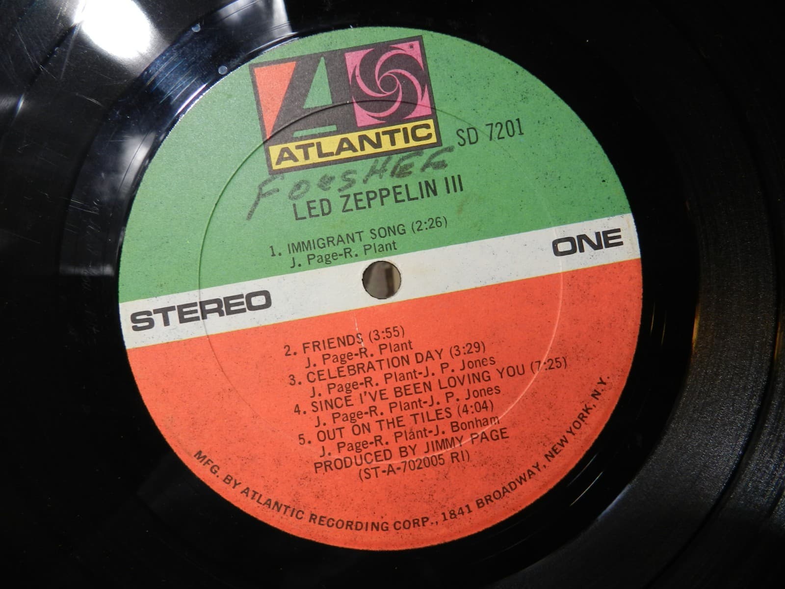 3 Led Zeppelin Vinyl LP 70's Albums III SD-19128 Swan Song House of Holy (L65JJ) - Thumbnail 3