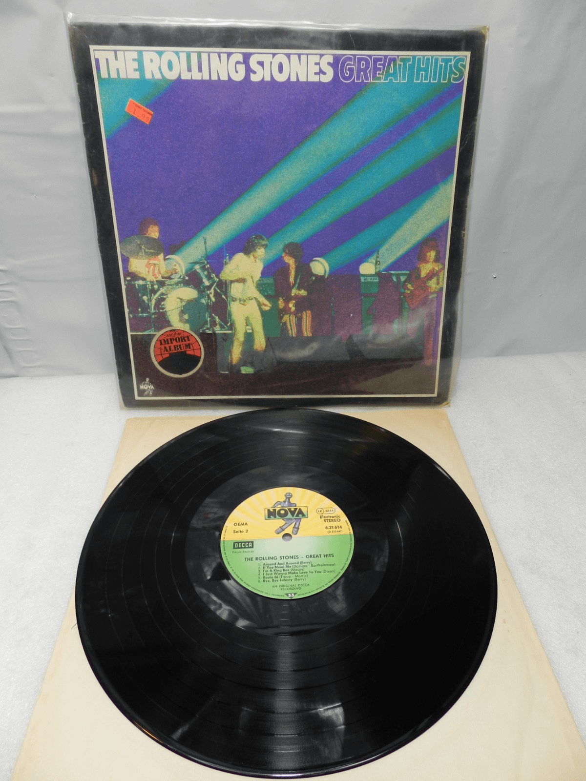 6 Vintage 70's Rolling Stones LP Vinyl Album Some Girls Milestone Love you L64JJ - Thumbnail 2