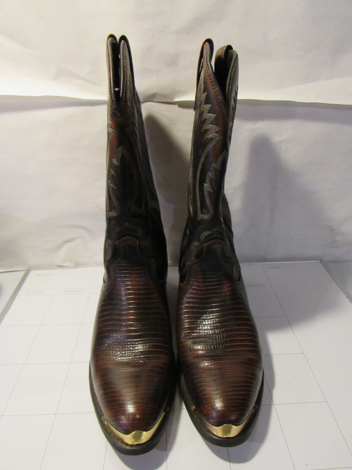 Men's Laredo Prints 12" Cowboy Boot 68082 Mens 9 D Brown F72K - Thumbnail 5