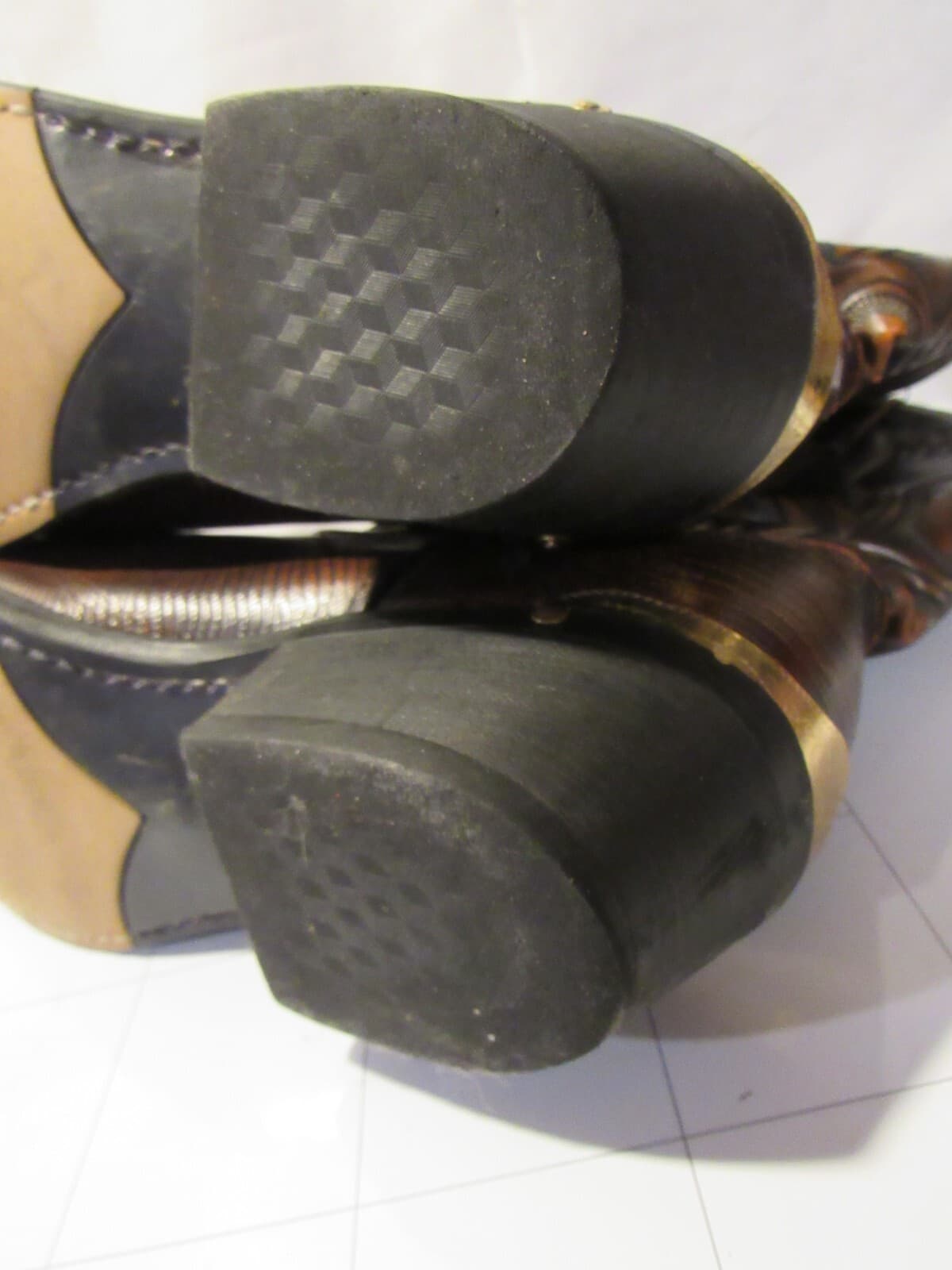 Men's Laredo Prints 12" Cowboy Boot 68082 Mens 9 D Brown F72K - Thumbnail 10