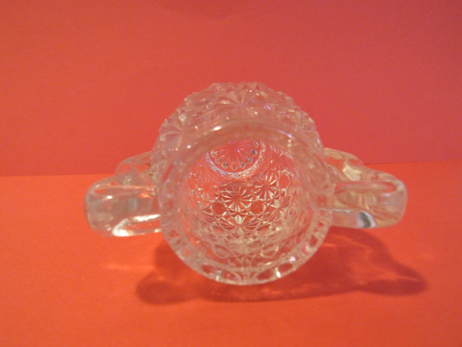 Vintage L. E. Smith Daisy & Button Miniature Vase Urn Toothpick Holder Z70S - Thumbnail 4