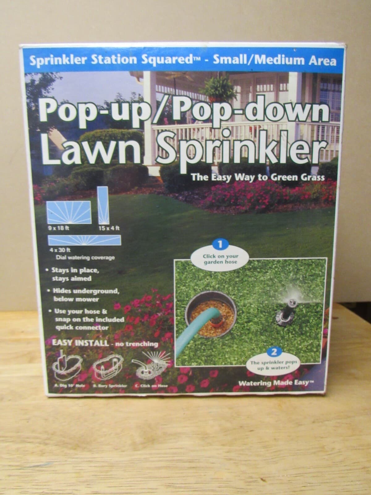 Pop Up / Pop Down DIY Lawn Sprinkler System - Hides Underground Easy Install (J)