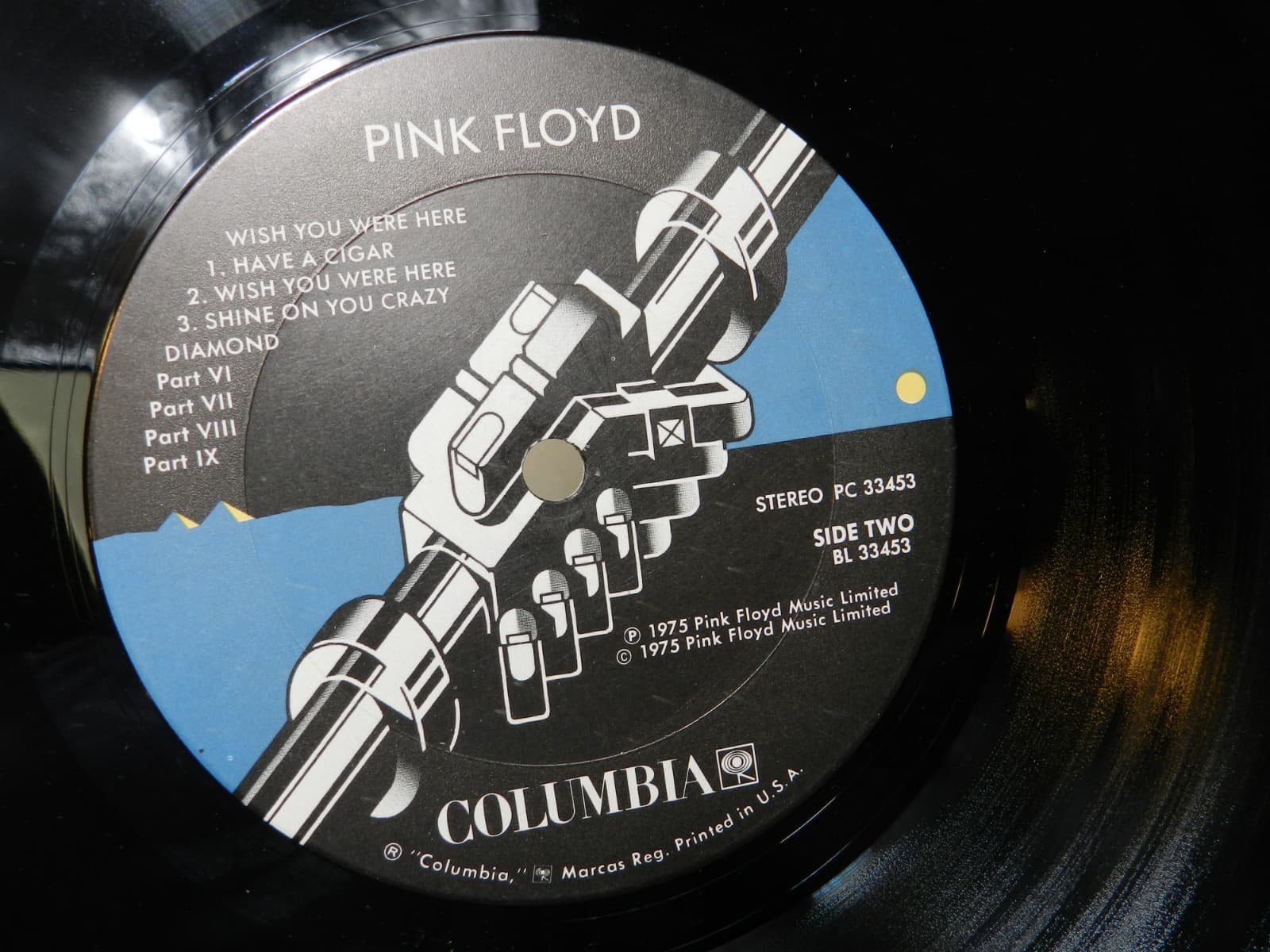 Pink Floyd Dark Side Of The Moon / Wish You Were Here Vinyl LP Album 70's L64JJ - Thumbnail 4