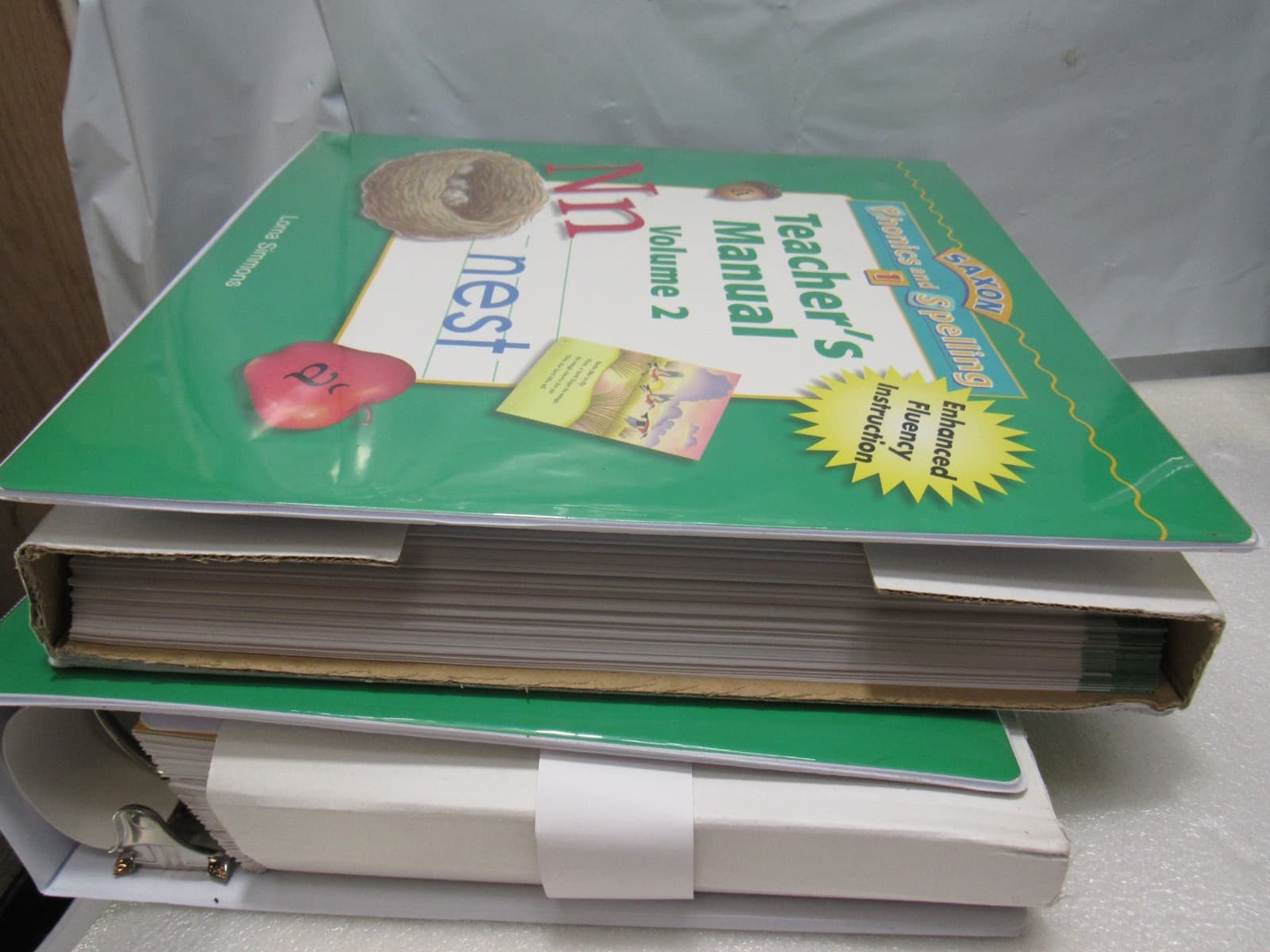 Saxon Phonics /Spelling 1 TEACHER Manual Vol 1 & 2 Resource Binder Kids Cards U3 - Thumbnail 8