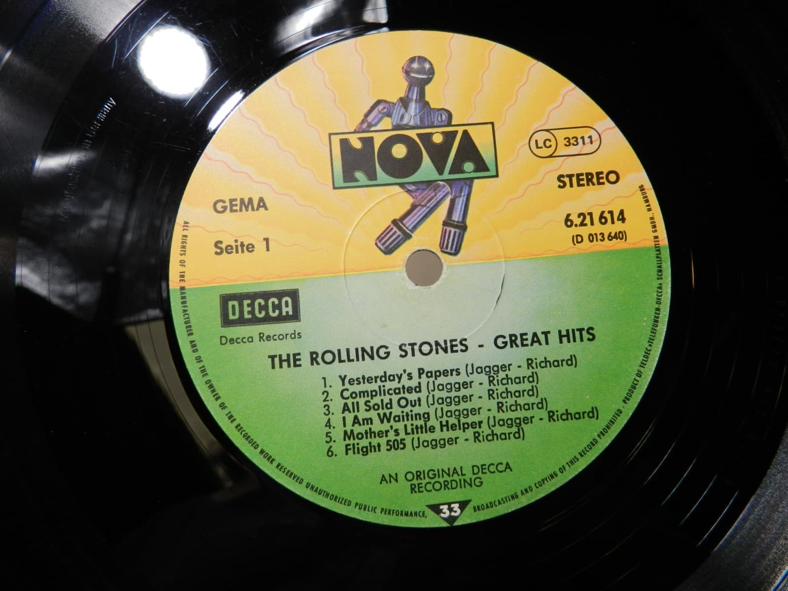 6 Vintage 70's Rolling Stones LP Vinyl Album Some Girls Milestone Love you L64JJ - Thumbnail 3