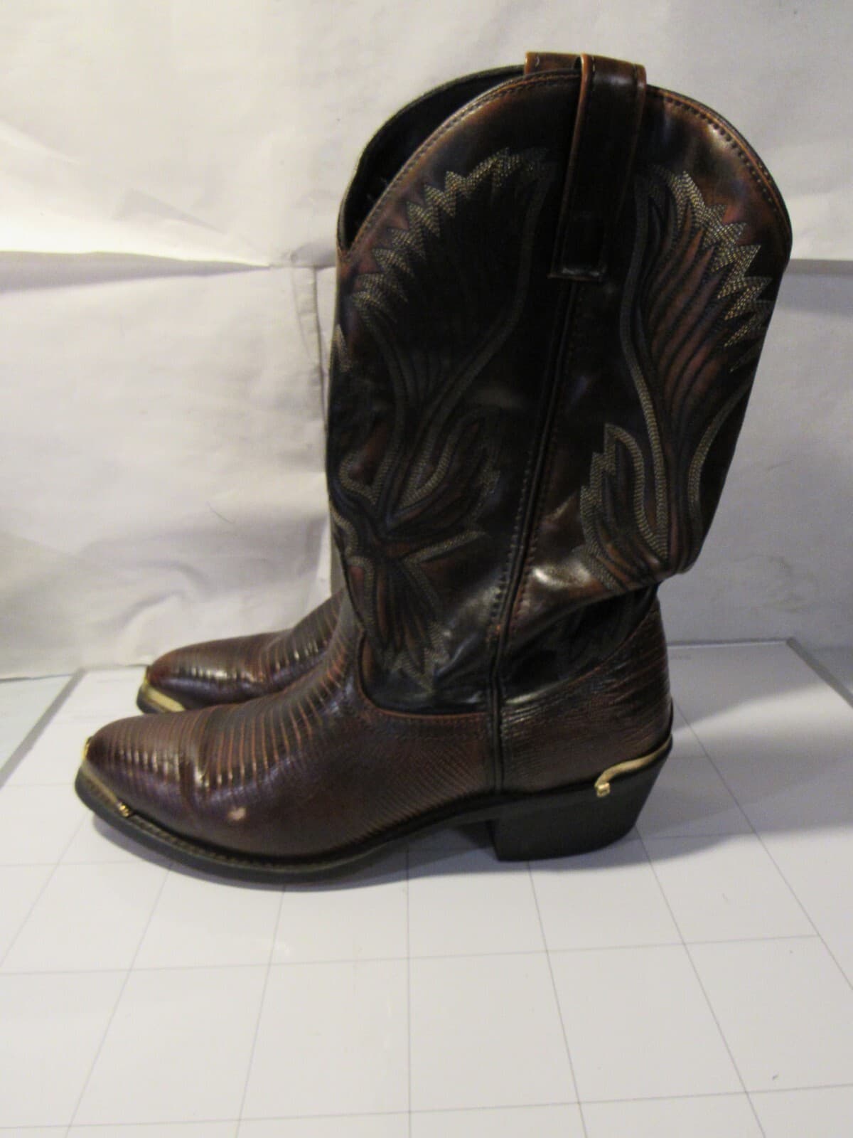 Men's Laredo Prints 12" Cowboy Boot 68082 Mens 9 D Brown F72K - Thumbnail 6