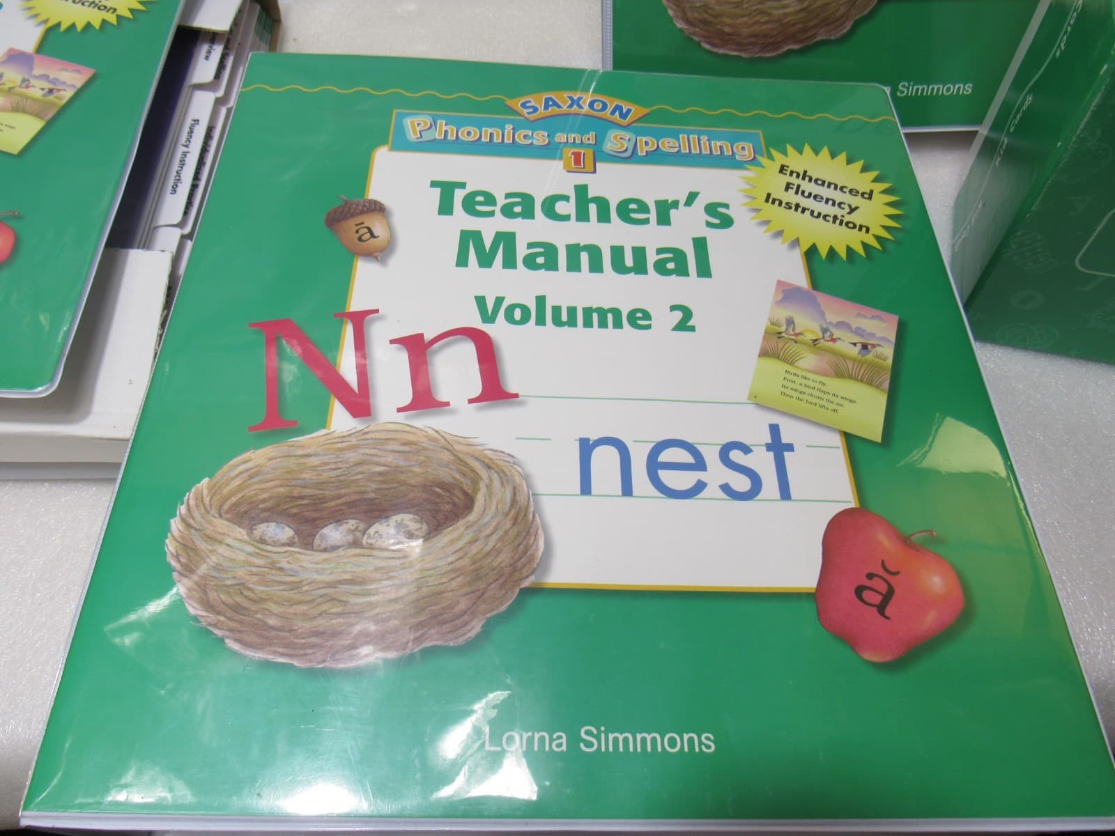Saxon Phonics /Spelling 1 TEACHER Manual Vol 1 & 2 Resource Binder Kids Cards U3 - Thumbnail 6