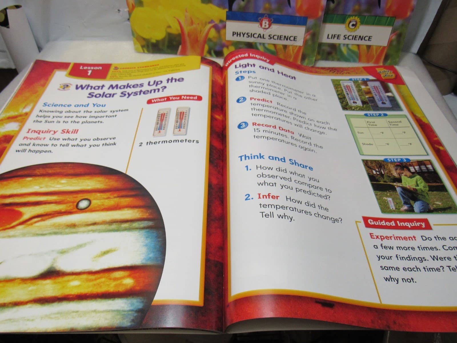 Vtg Home School Science Books Oversize Big Houghton Mifflin Classroom Education - Thumbnail 4