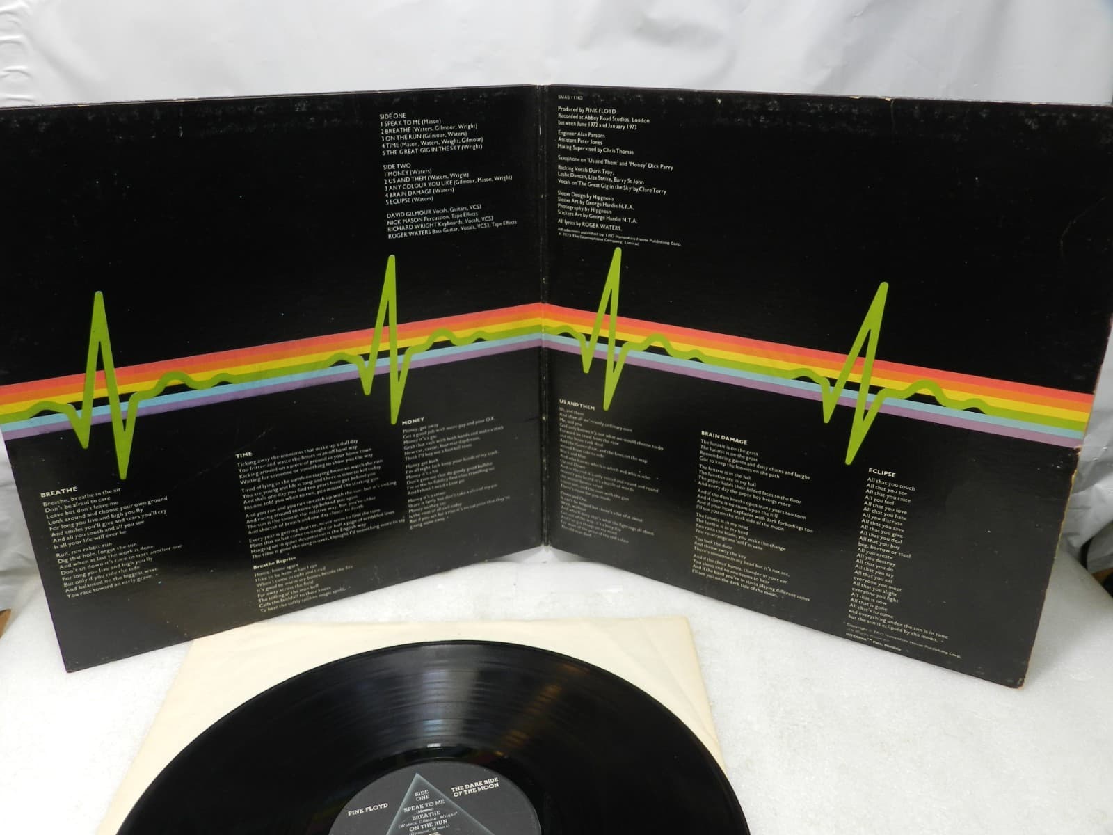 Pink Floyd Dark Side Of The Moon / Wish You Were Here Vinyl LP Album 70's L64JJ - Thumbnail 13
