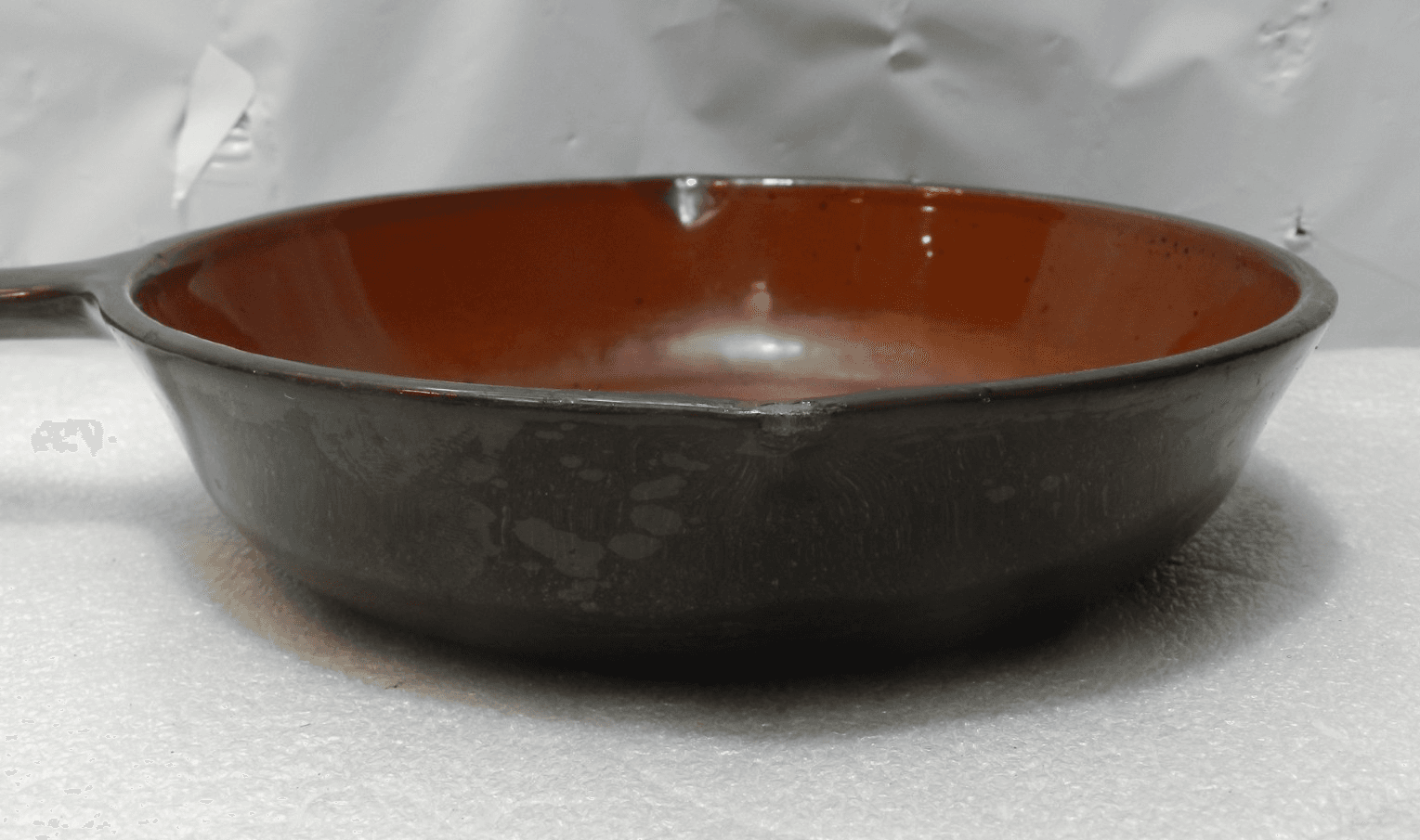 Birmingham Stove & Range Brown #3 6.5" Enameled Cast Iron Skillet (D46S) - Thumbnail 3