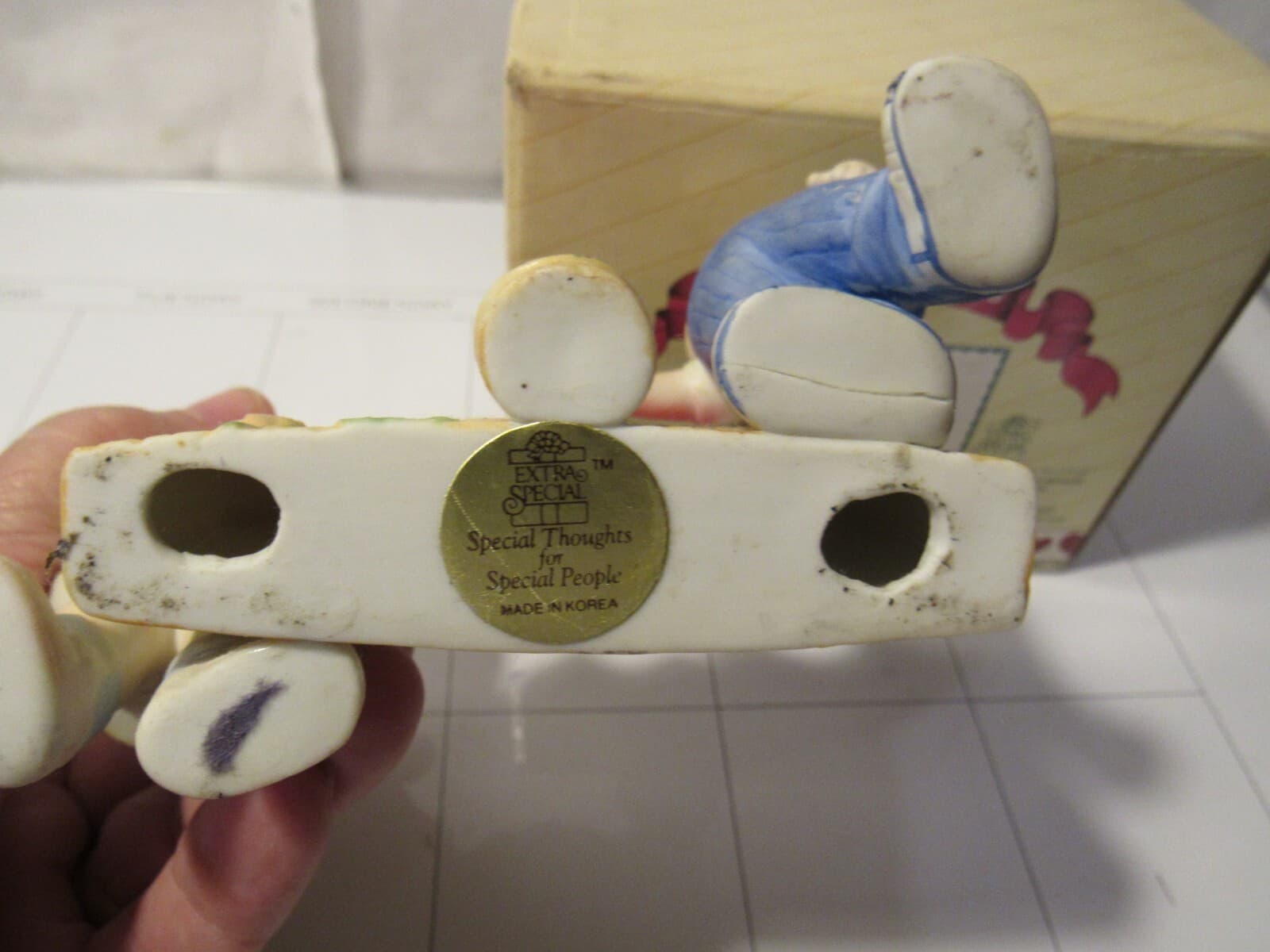 Cabbage Patch Kids Fine Porcelain I LOVE YOU Valentine’s Day Vintage 1985 F74K - Thumbnail 5