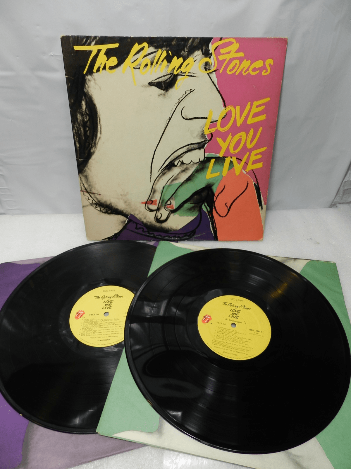 6 Vintage 70's Rolling Stones LP Vinyl Album Some Girls Milestone Love you L64JJ - Thumbnail 9