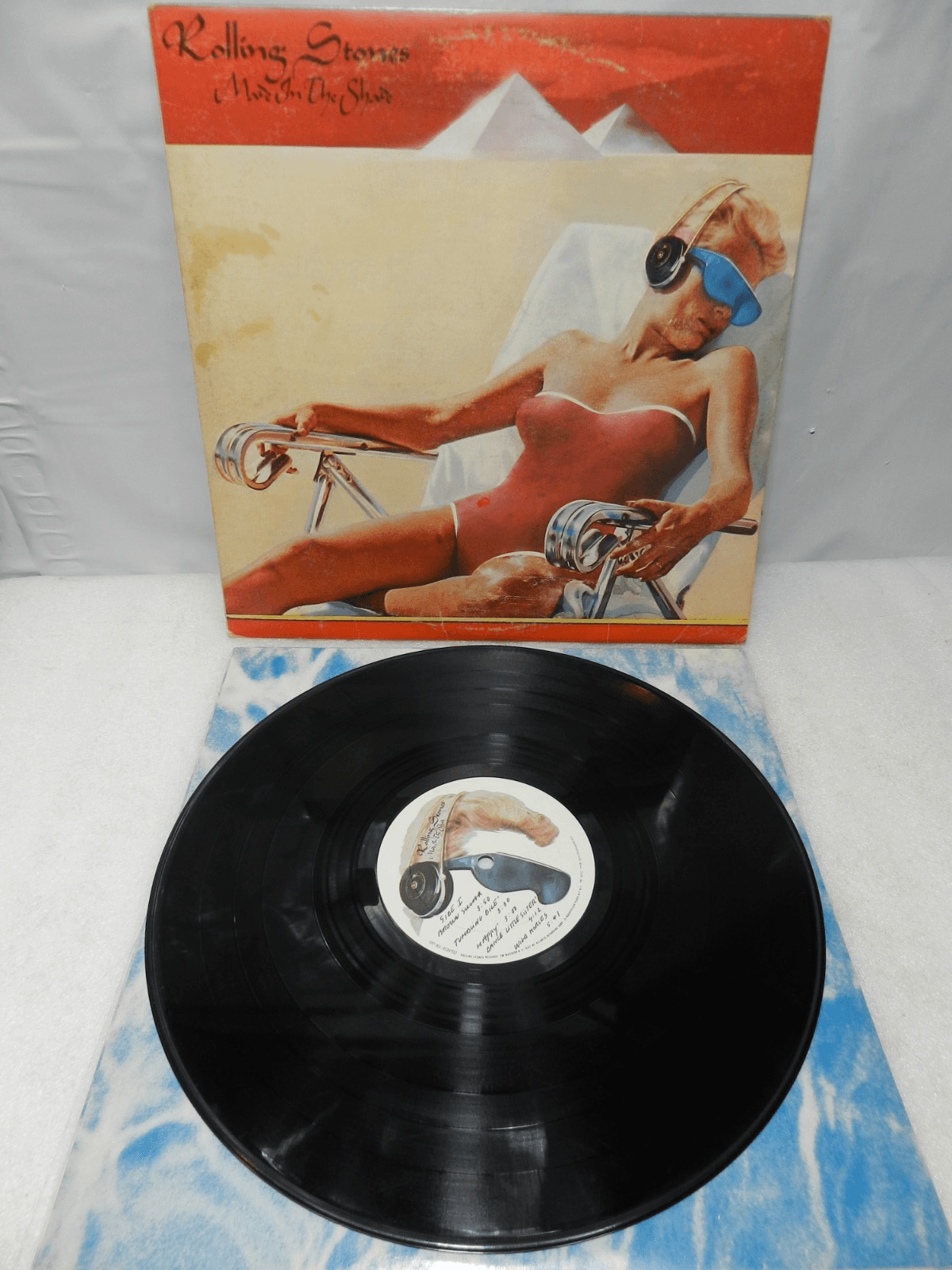 6 Vintage 70's Rolling Stones LP Vinyl Album Some Girls Milestone Love you L64JJ - Thumbnail 13