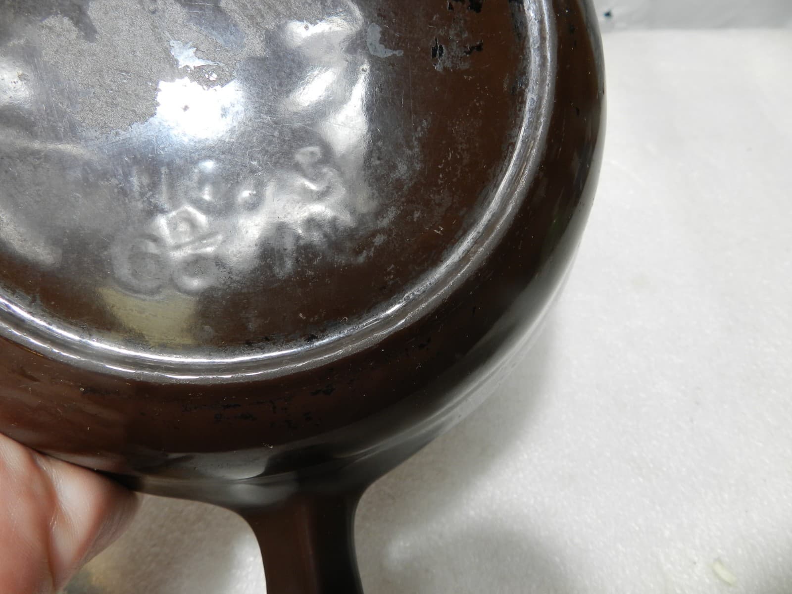 Birmingham Stove & Range Brown #3 6.5" Enameled Cast Iron Skillet (D46S) - Thumbnail 6