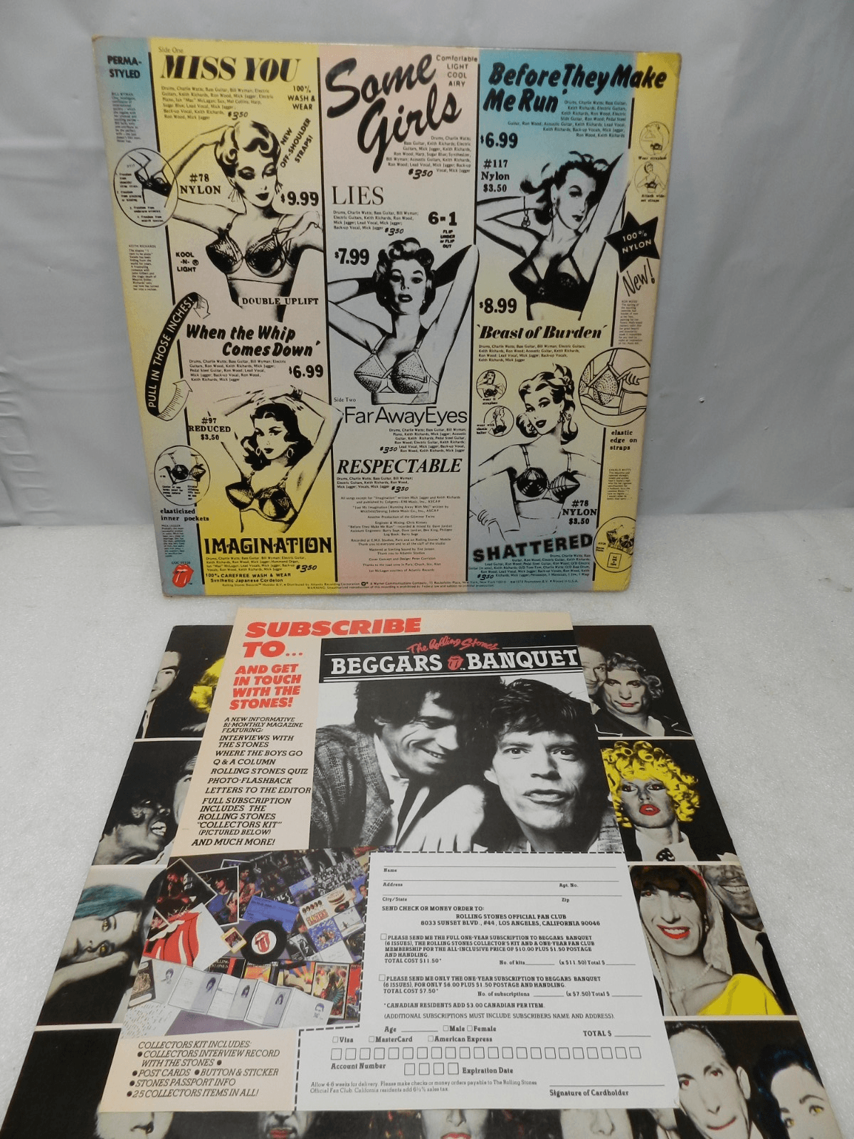 6 Vintage 70's Rolling Stones LP Vinyl Album Some Girls Milestone Love you L64JJ - Thumbnail 22