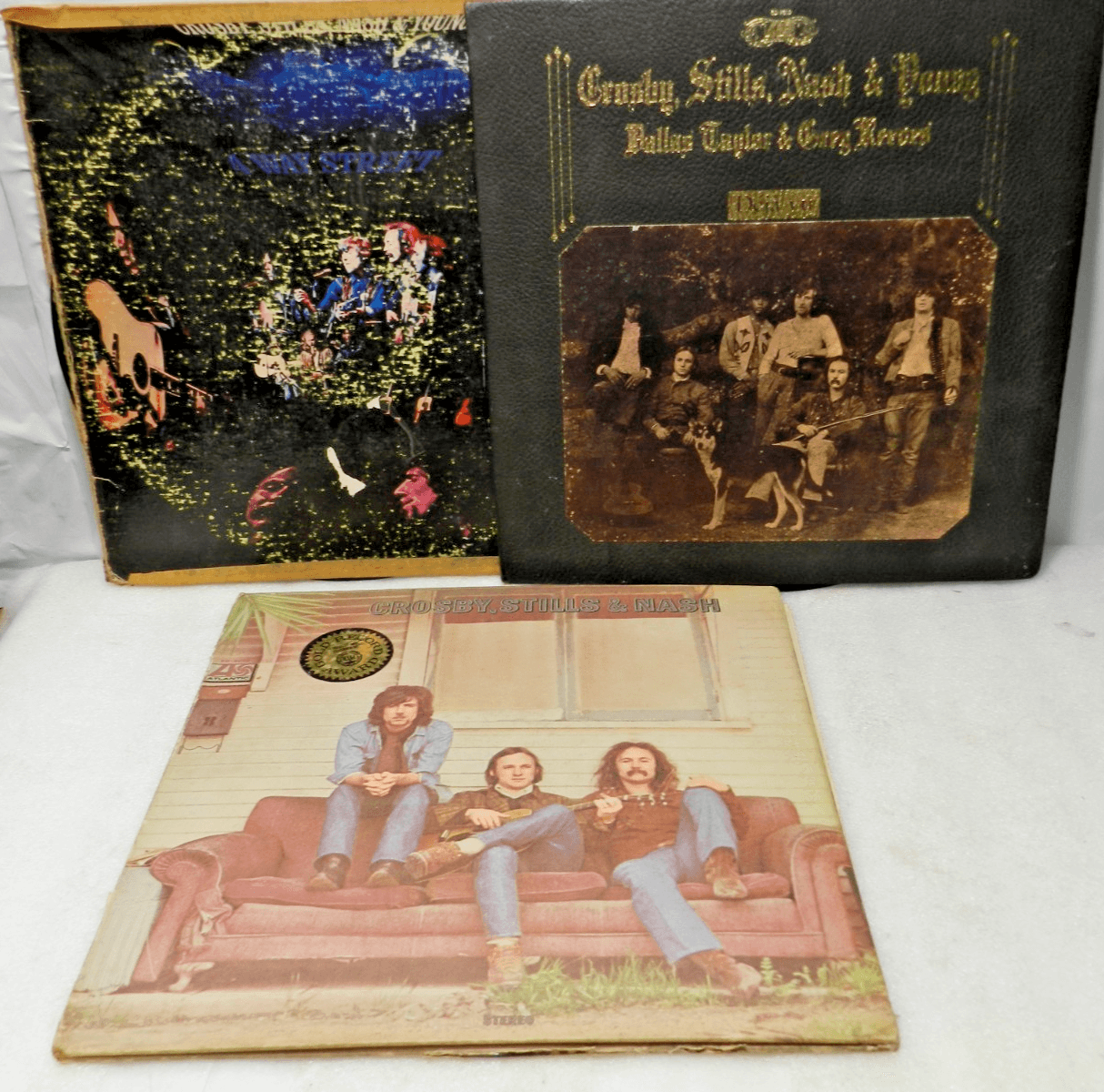 CROSBY STILL NASH & YOUNG Deja Vu, Self-Titled & 4 Way Street LP's Albums L66JJ
