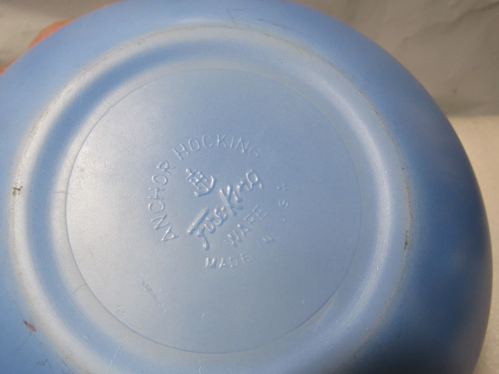 Vintage Anchor Hocking Fire-King Mixing Nesting Bowl Set Bold Primary Color H11K - Thumbnail 19