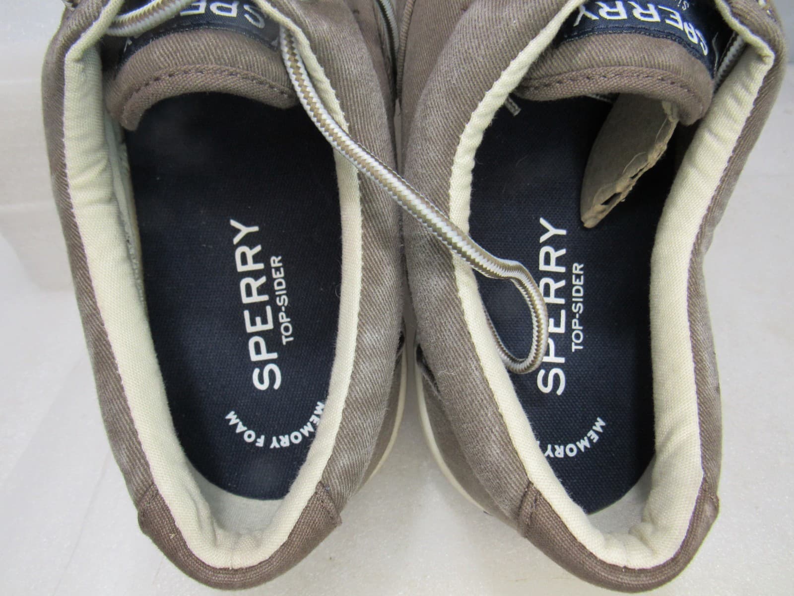 Sperry Mens Cutter CVO Canvas Boat Shoes Chocolate Salt Washed Sz 11 M J66 - Thumbnail 5