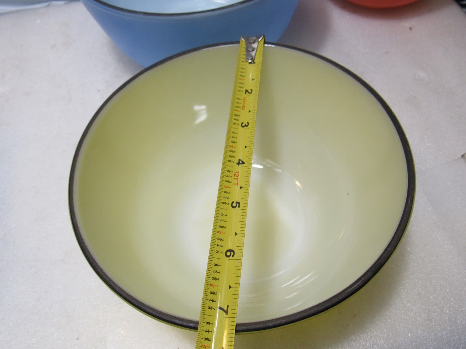 Vintage Anchor Hocking Fire-King Mixing Nesting Bowl Set Bold Primary Color H11K - Thumbnail 15