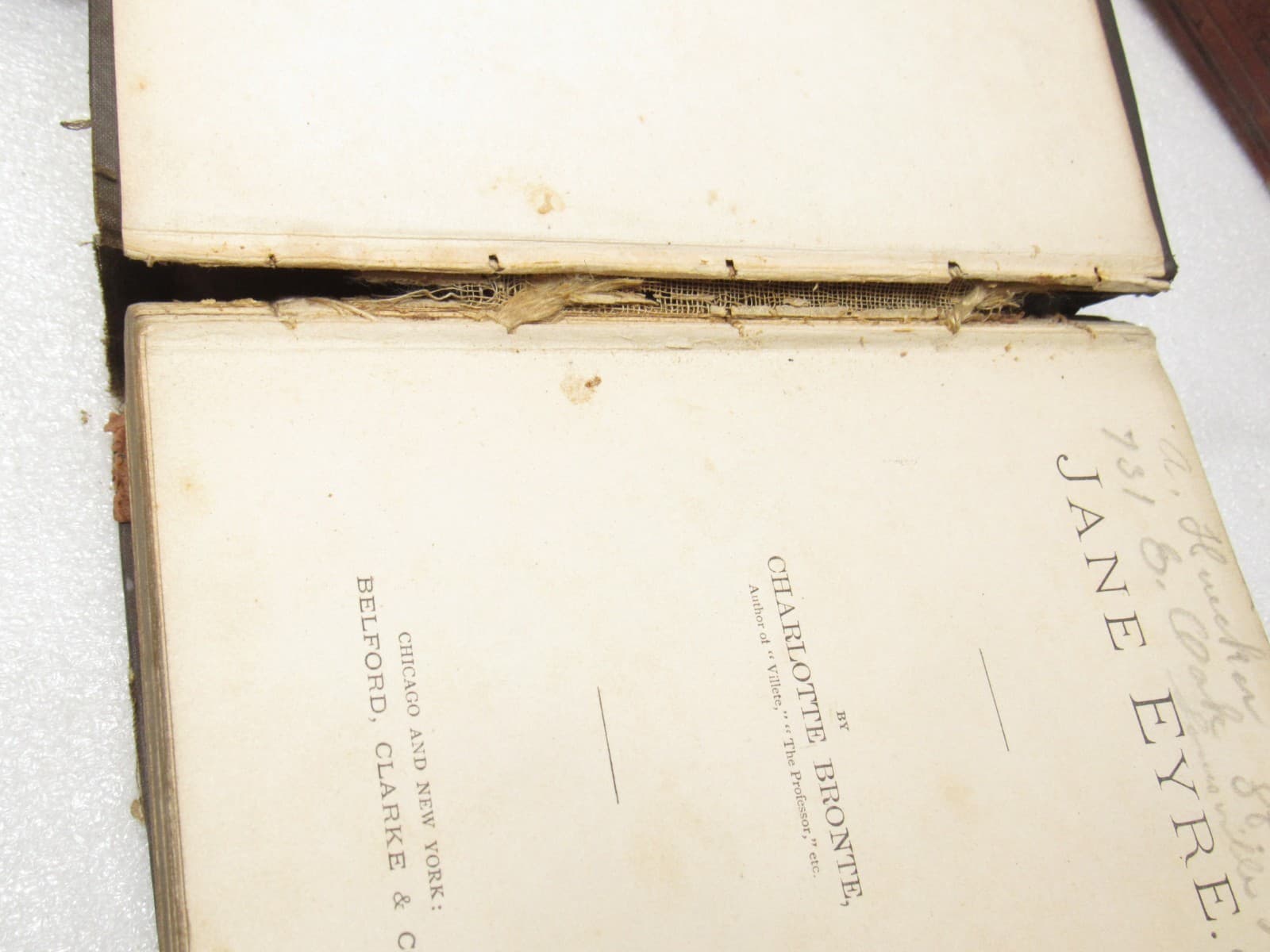 1800s Antique Books Consciences Tales Set & Willy Reilly Jane Eyre Hardcover B68 - Thumbnail 8