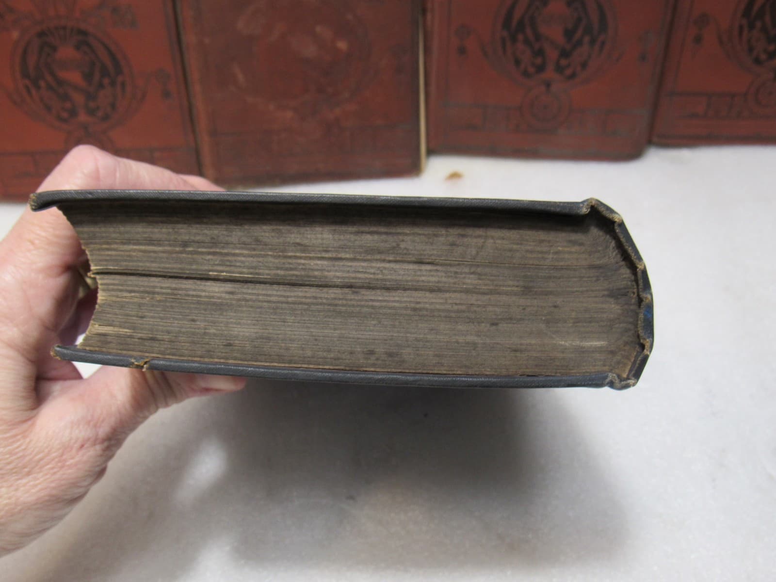 1800s Antique Books Consciences Tales Set & Willy Reilly Jane Eyre Hardcover B68 - Thumbnail 12