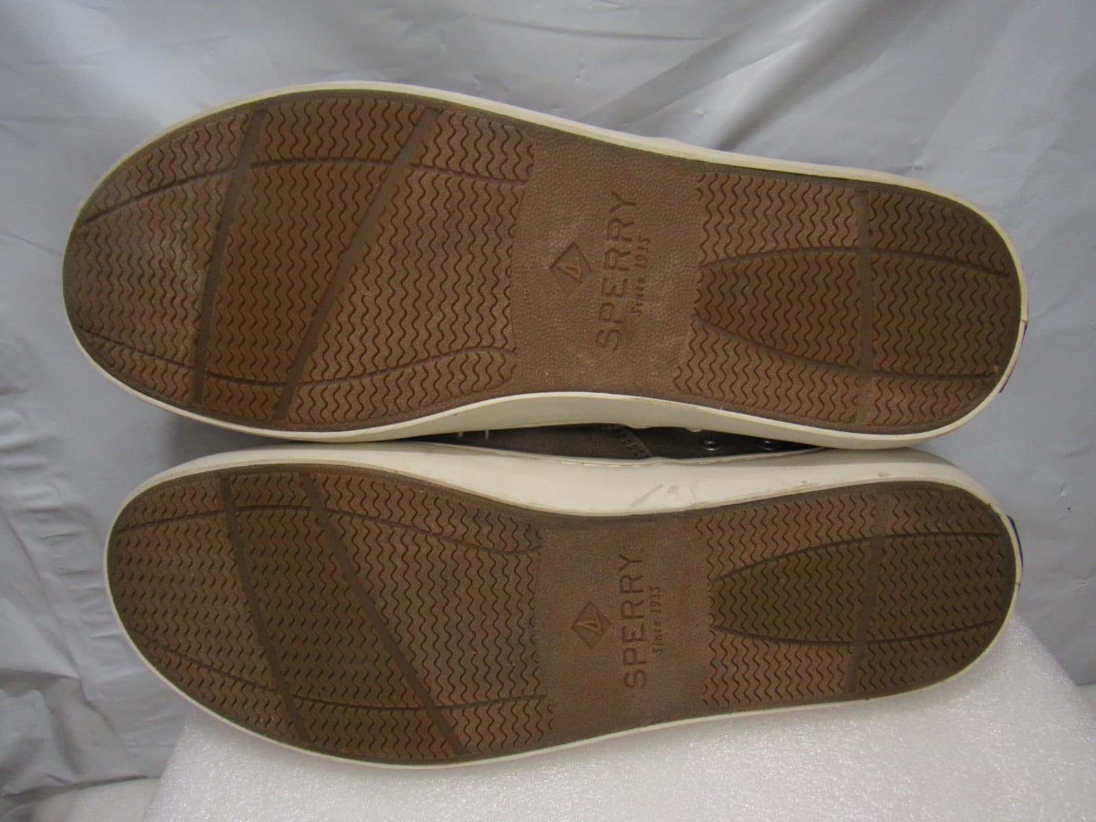 Sperry Mens Cutter CVO Canvas Boat Shoes Chocolate Salt Washed Sz 11 M J66 - Thumbnail 6