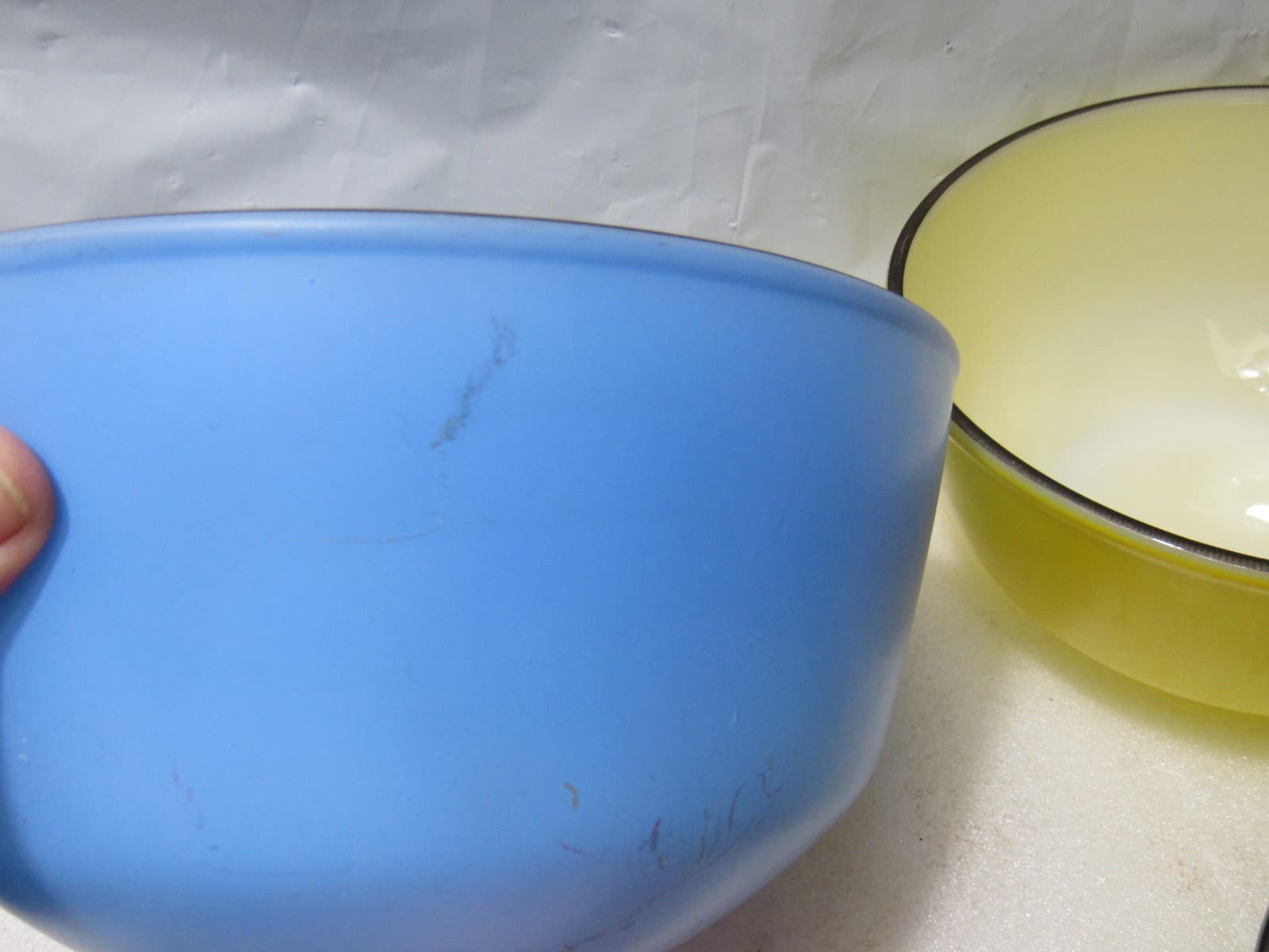 Vintage Anchor Hocking Fire-King Mixing Nesting Bowl Set Bold Primary Color H11K - Thumbnail 10
