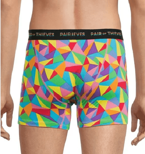 2 Pair of Thieves Men's Super Fit Mesh Magic Boxer Brief Trevor Project Pride XL - Thumbnail 3