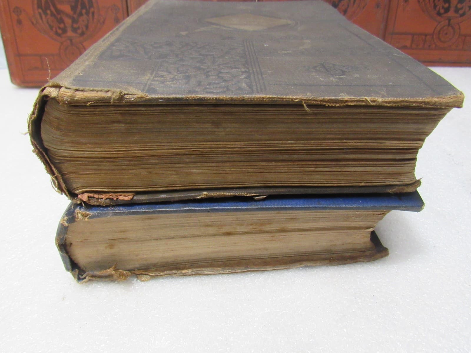 1800s Antique Books Consciences Tales Set & Willy Reilly Jane Eyre Hardcover B68 - Thumbnail 5