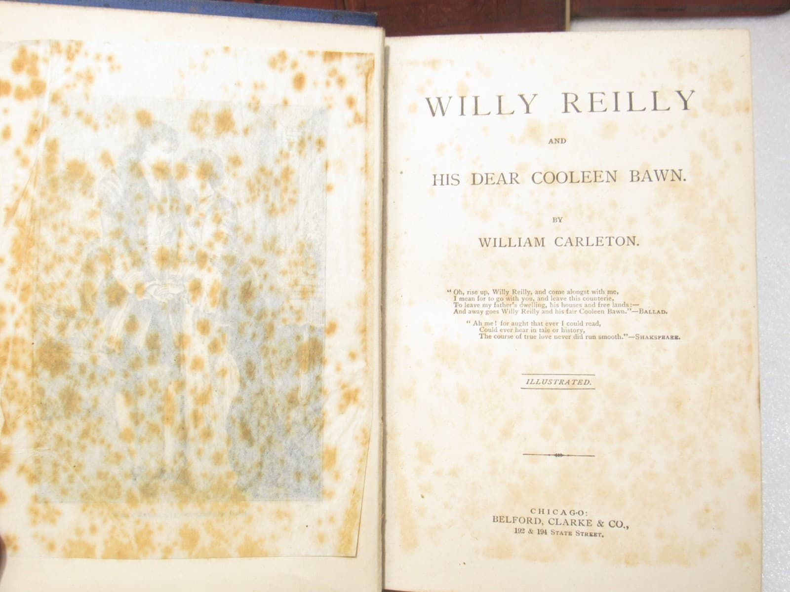 1800s Antique Books Consciences Tales Set & Willy Reilly Jane Eyre Hardcover B68 - Thumbnail 11