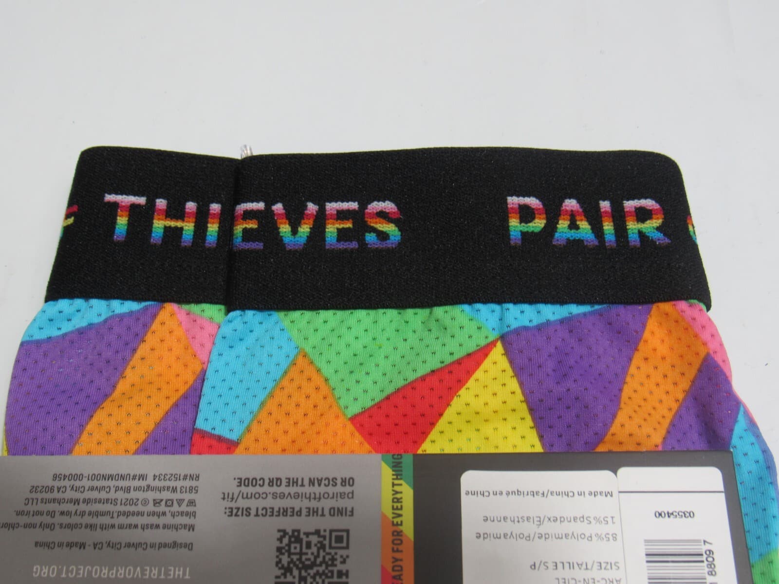 2 Pair of Thieves Men's Super Fit Mesh Magic Boxer Brief Trevor Project Pride SM - Thumbnail 9