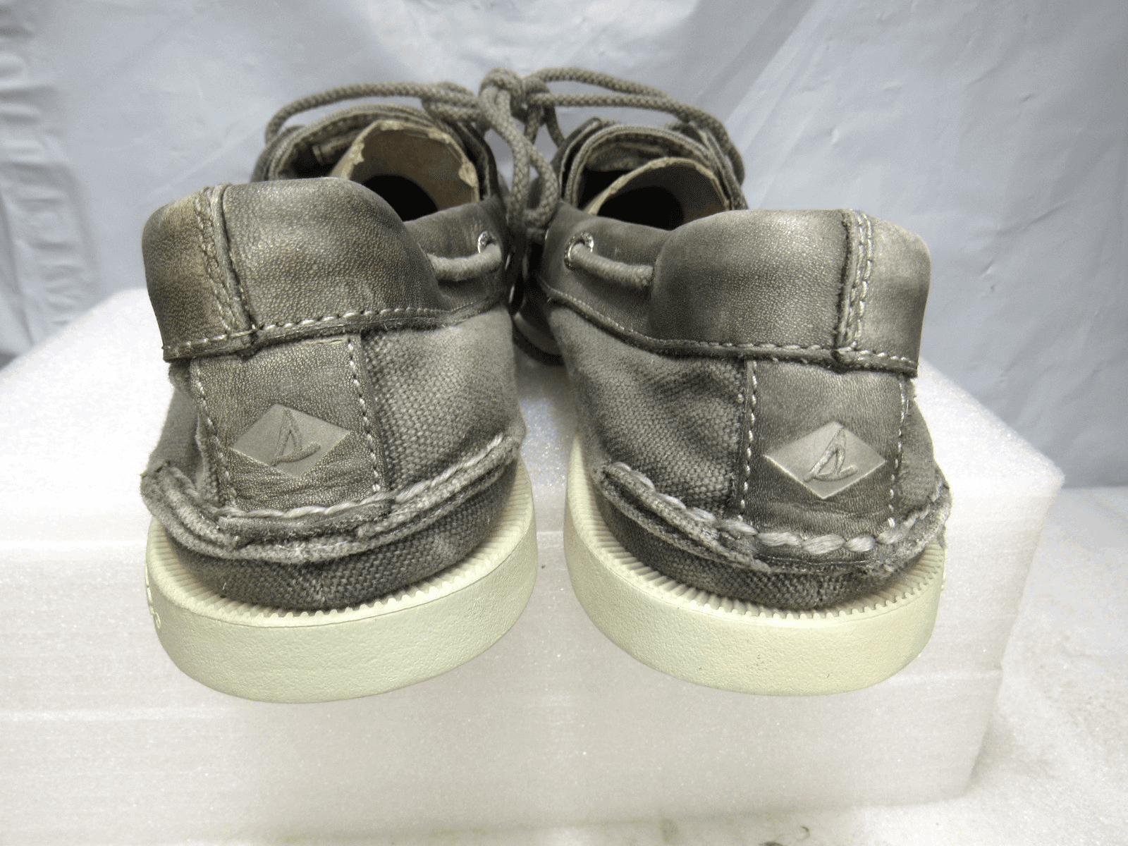 Sperry Men's Authentic Original 2-Eye Garment Wash Boat Shoe Sz 11.5 Gray J68 - Thumbnail 4