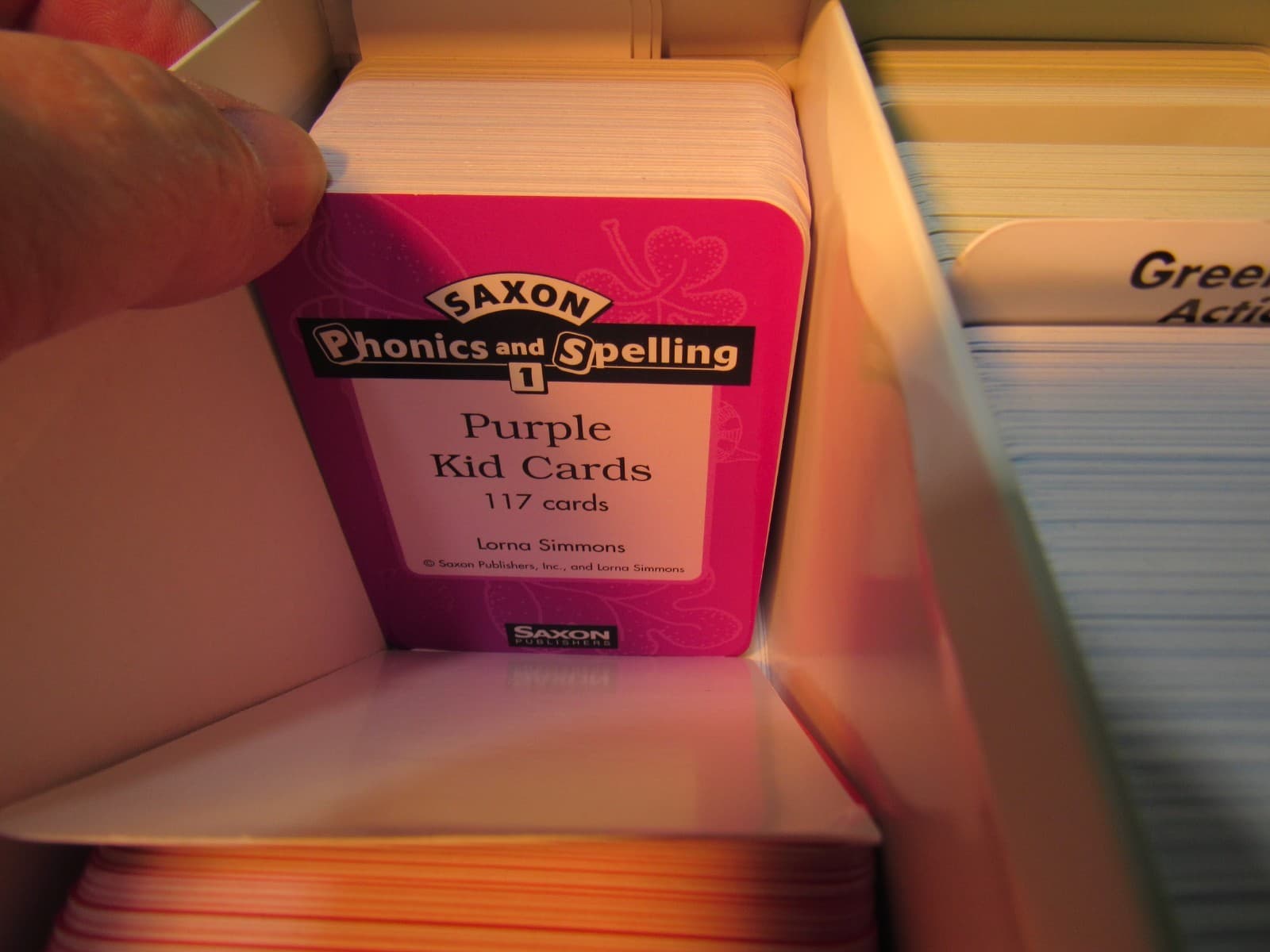 Saxon Phonics And Spelling 1 Kid Cards Grade 1 W/ Storage Box (U4J) - Thumbnail 8