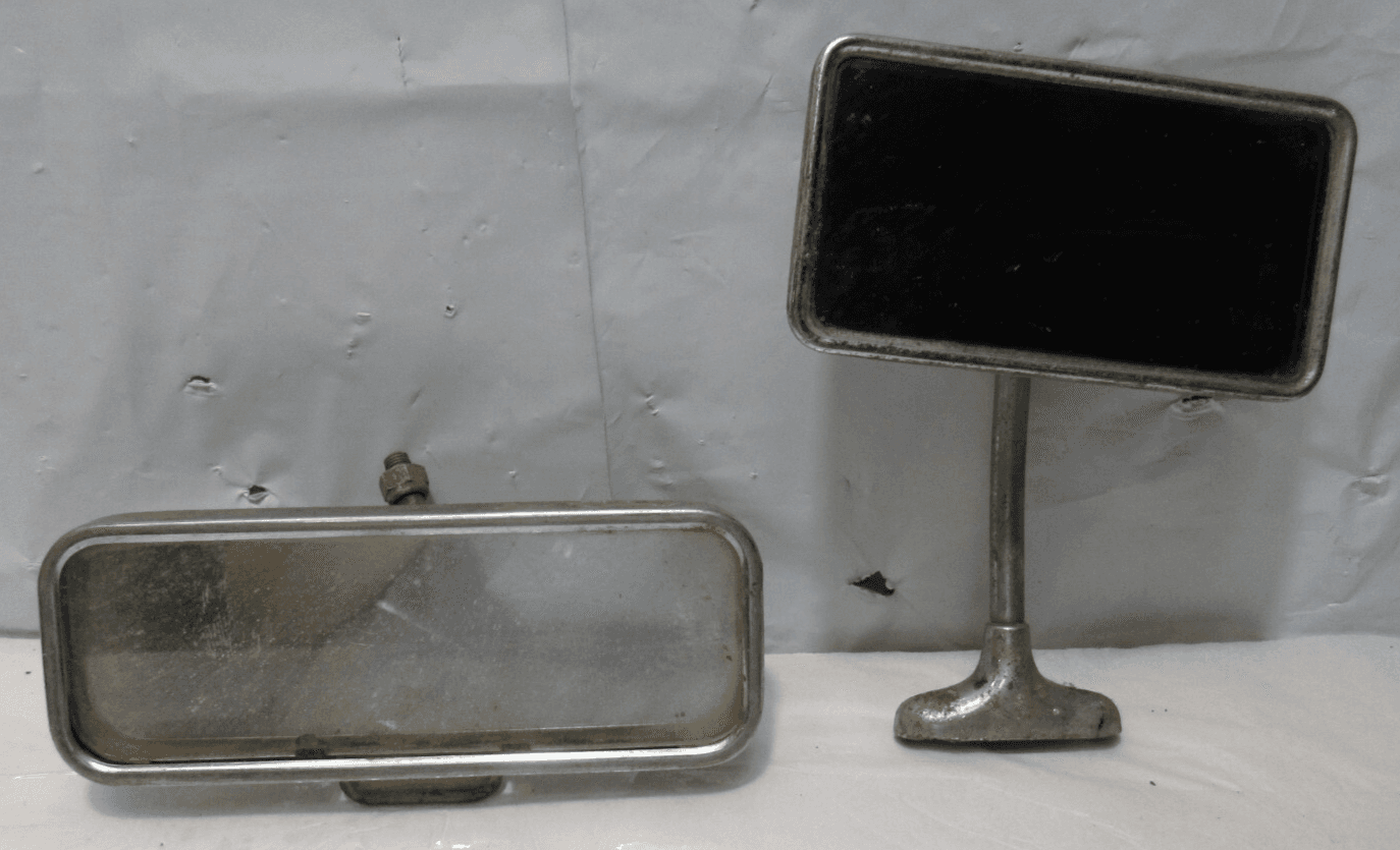 2 Vintage Interior Rear View Mirror Rat Rod Classic Sports Car Monarch (R93J)